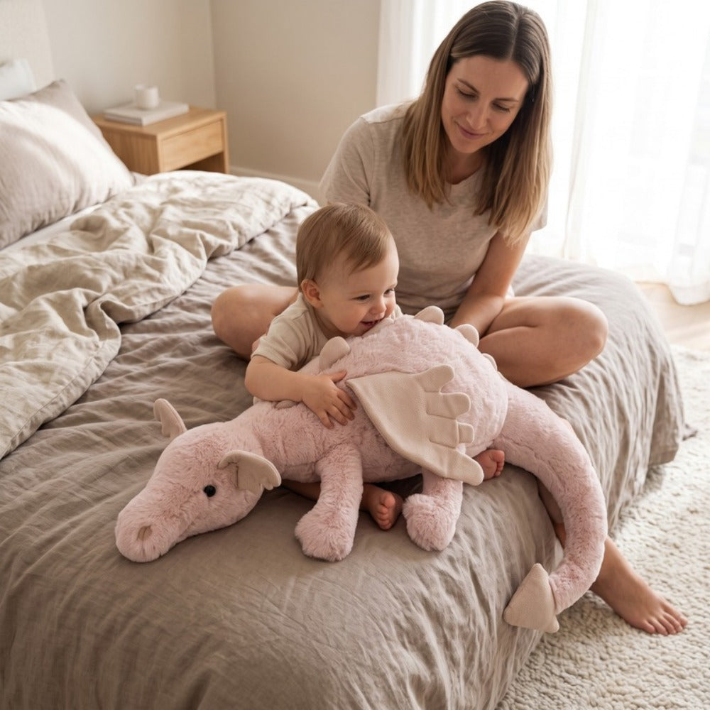 Momi Toys Dragon Plush Pillow, Soft Dinosaur Stuffed Animal Toy
