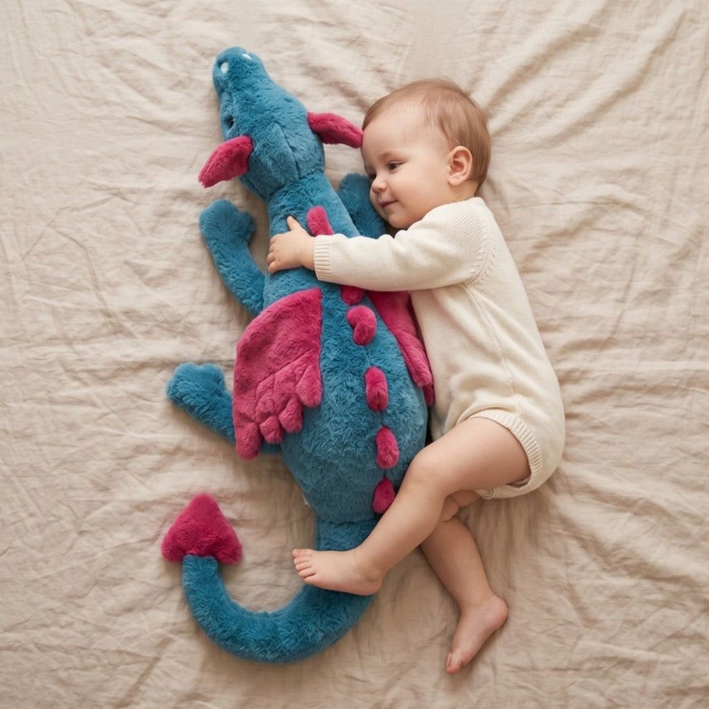 Momi Toys Dragon Plush Pillow, Soft Dinosaur Stuffed Animal Toy