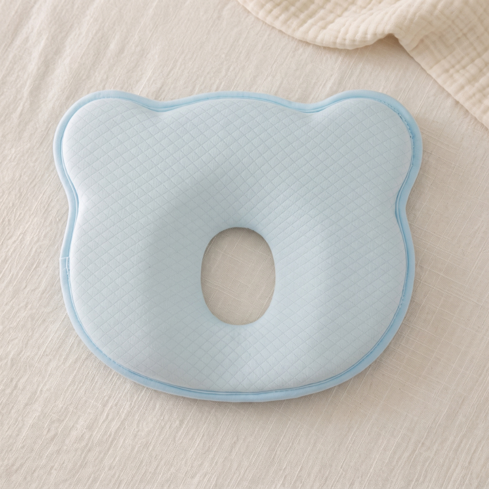 Momi Toys Memory Foam Baby Pillow, Organic Cotton Head Support