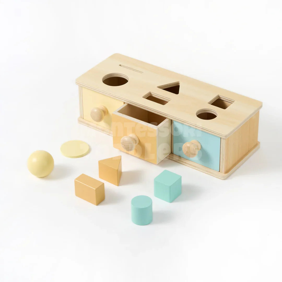 Momi Toys Wooden Object Permanence Box