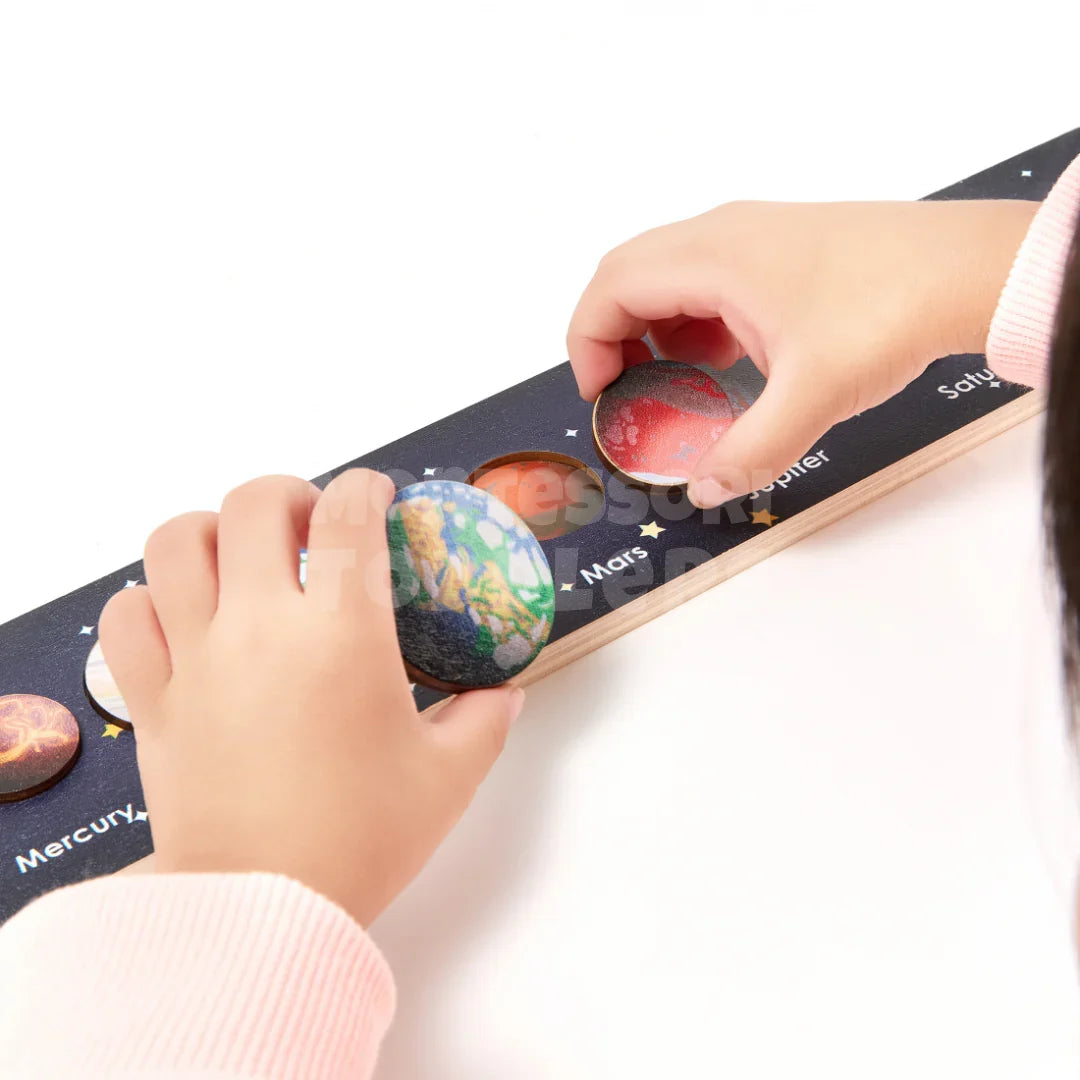 Momi Toys Wooden Solar System Puzzle