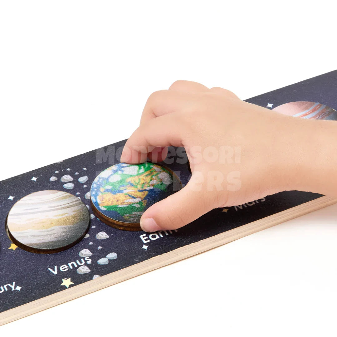 Momi Toys Wooden Solar System Puzzle