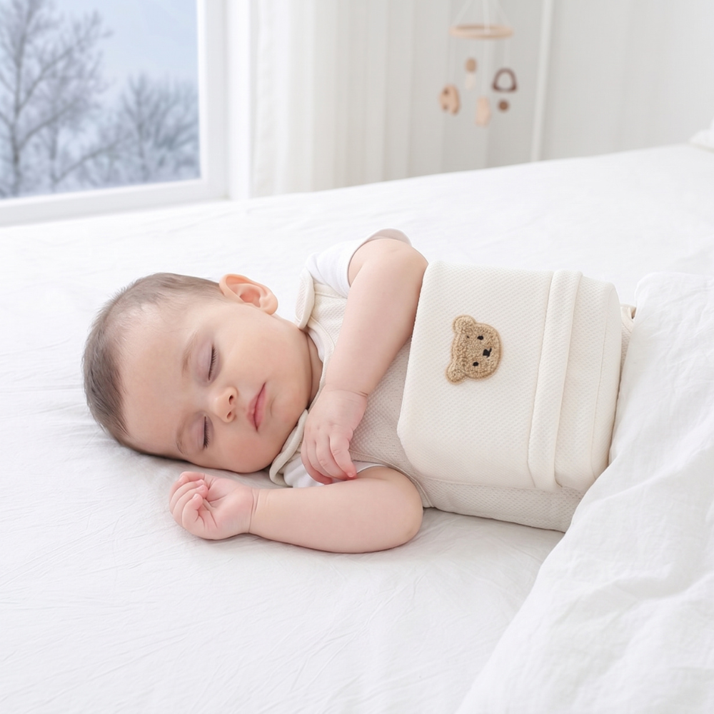 Momi Toys Anti Roll Baby Sleep Pillow, Chest Positioner