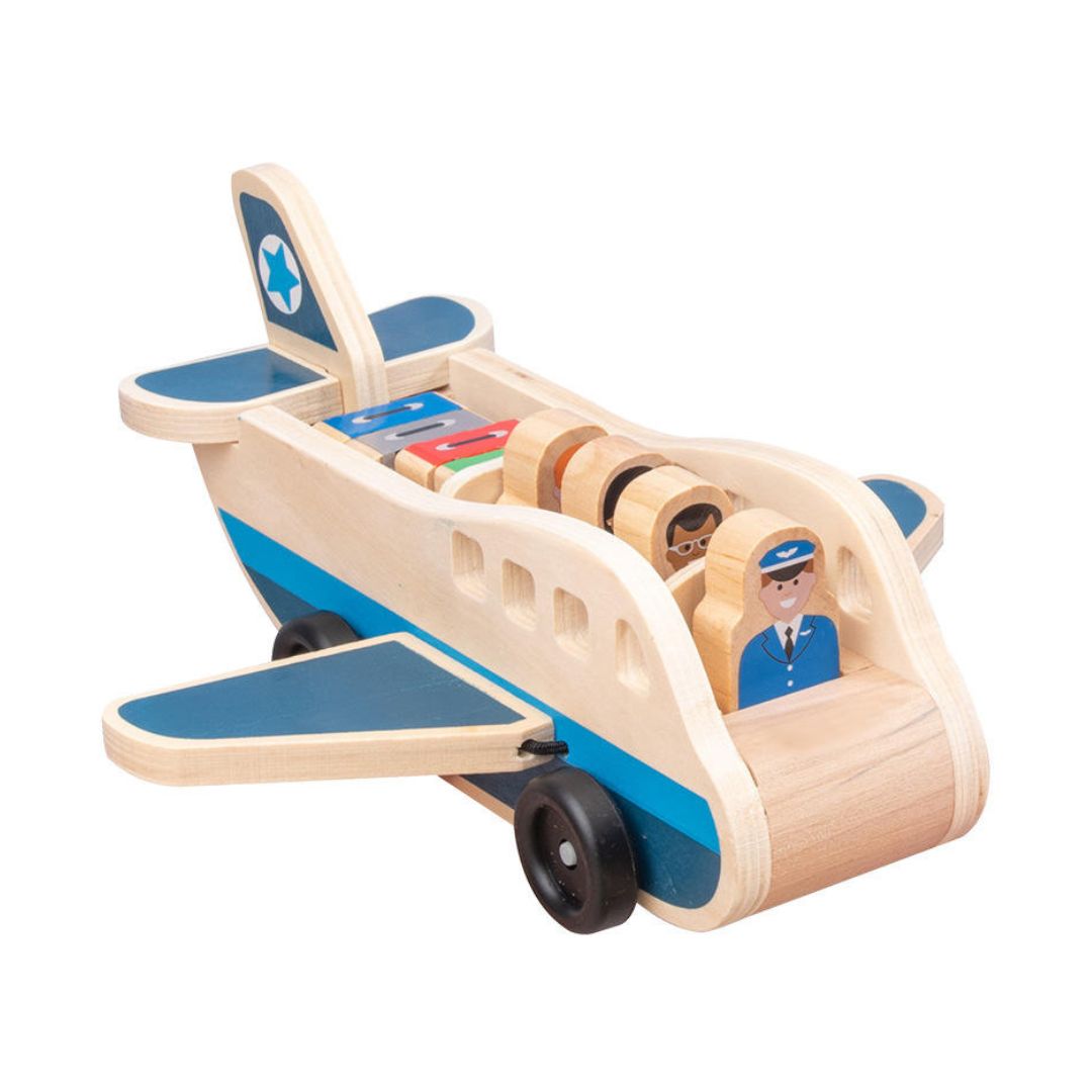 Momi Toys Wooden Airplane Play Set