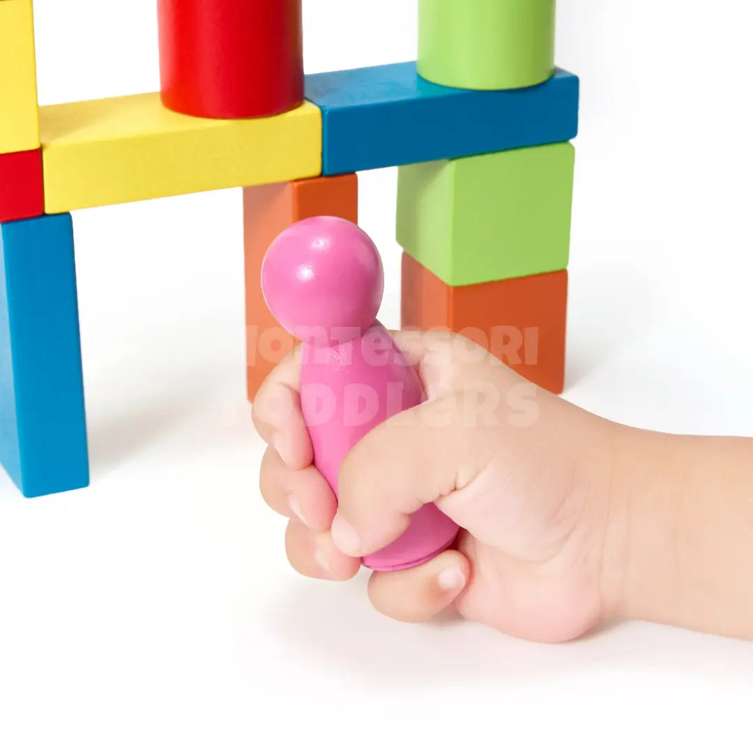 Momi Toys Wooden Building Blocks Set