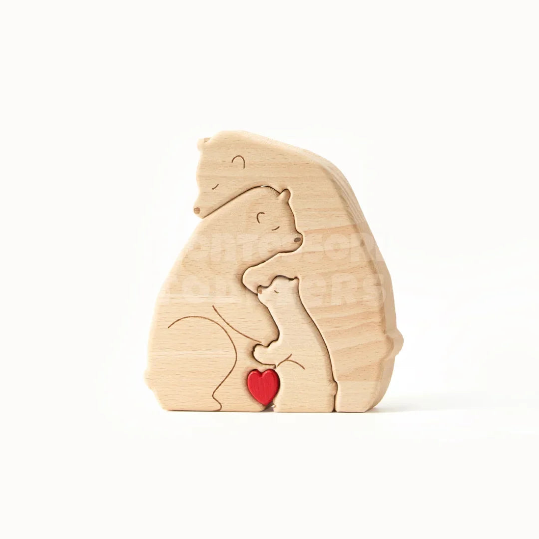Momi Toys Wooden Hugging Bears