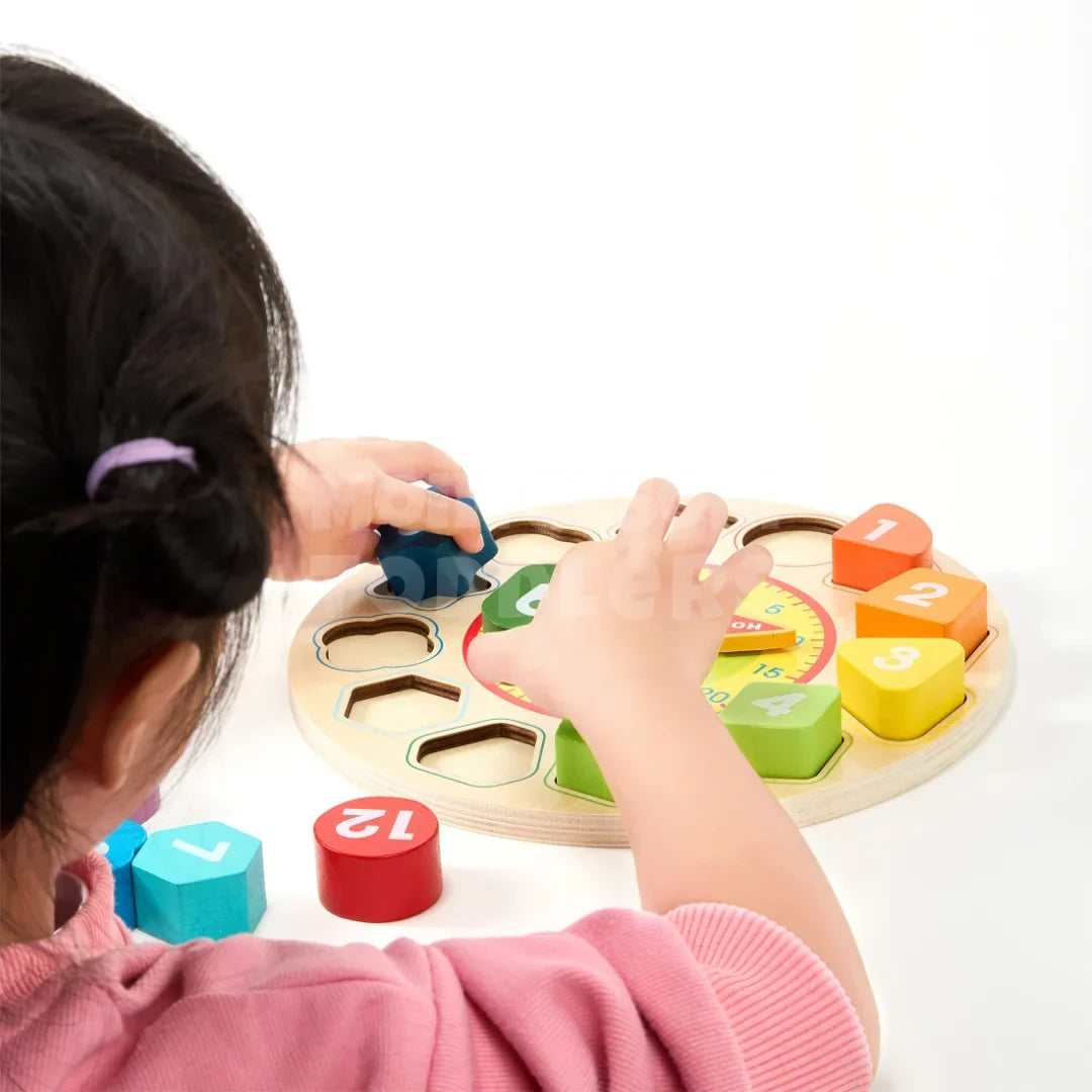 Momi Toys Wooden Learning Clock
