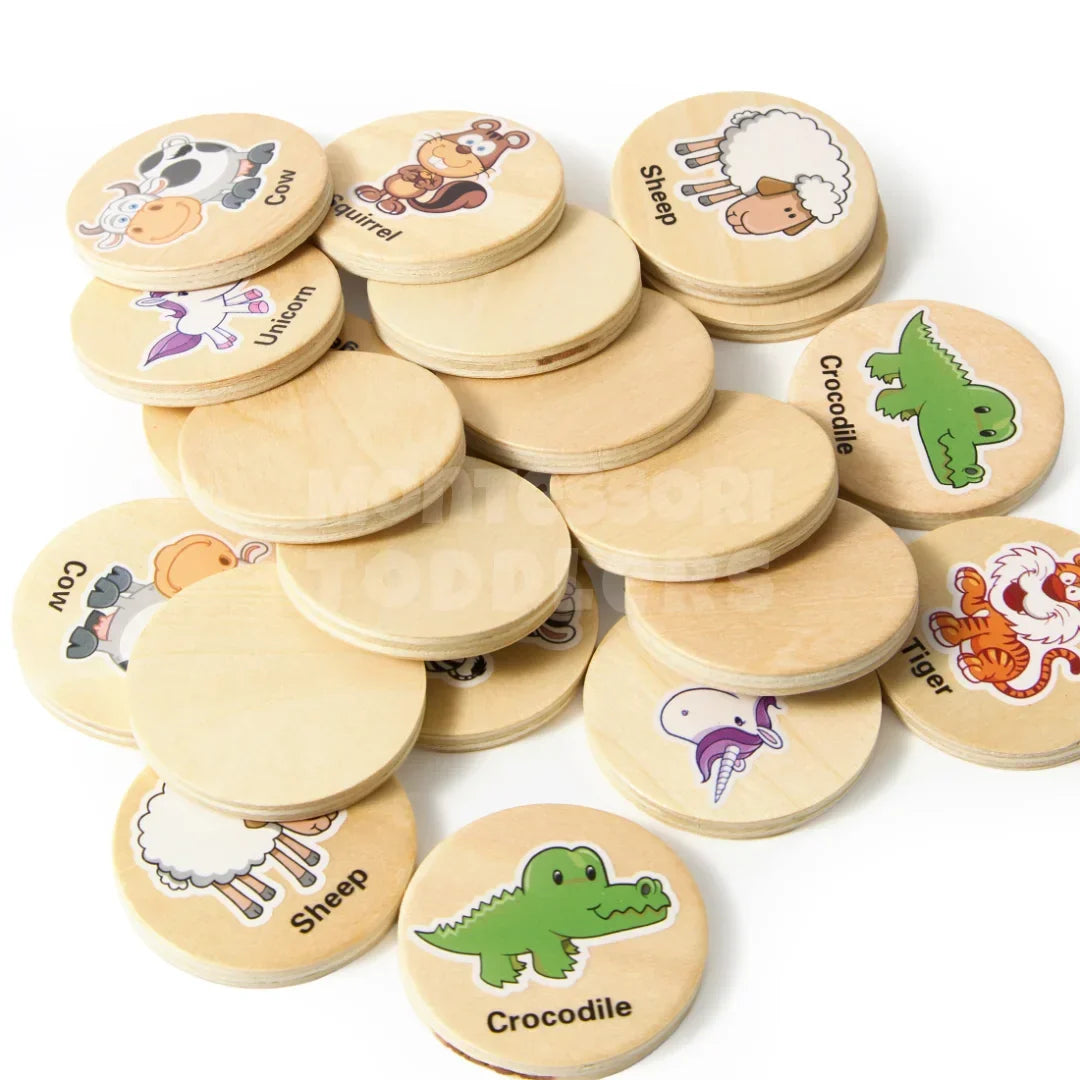 Momi Toys Wooden Memory Chess Game