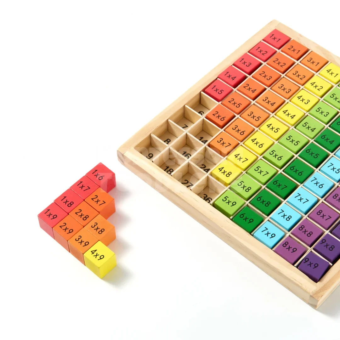 Momi Toys Wooden Multiplication Table Board