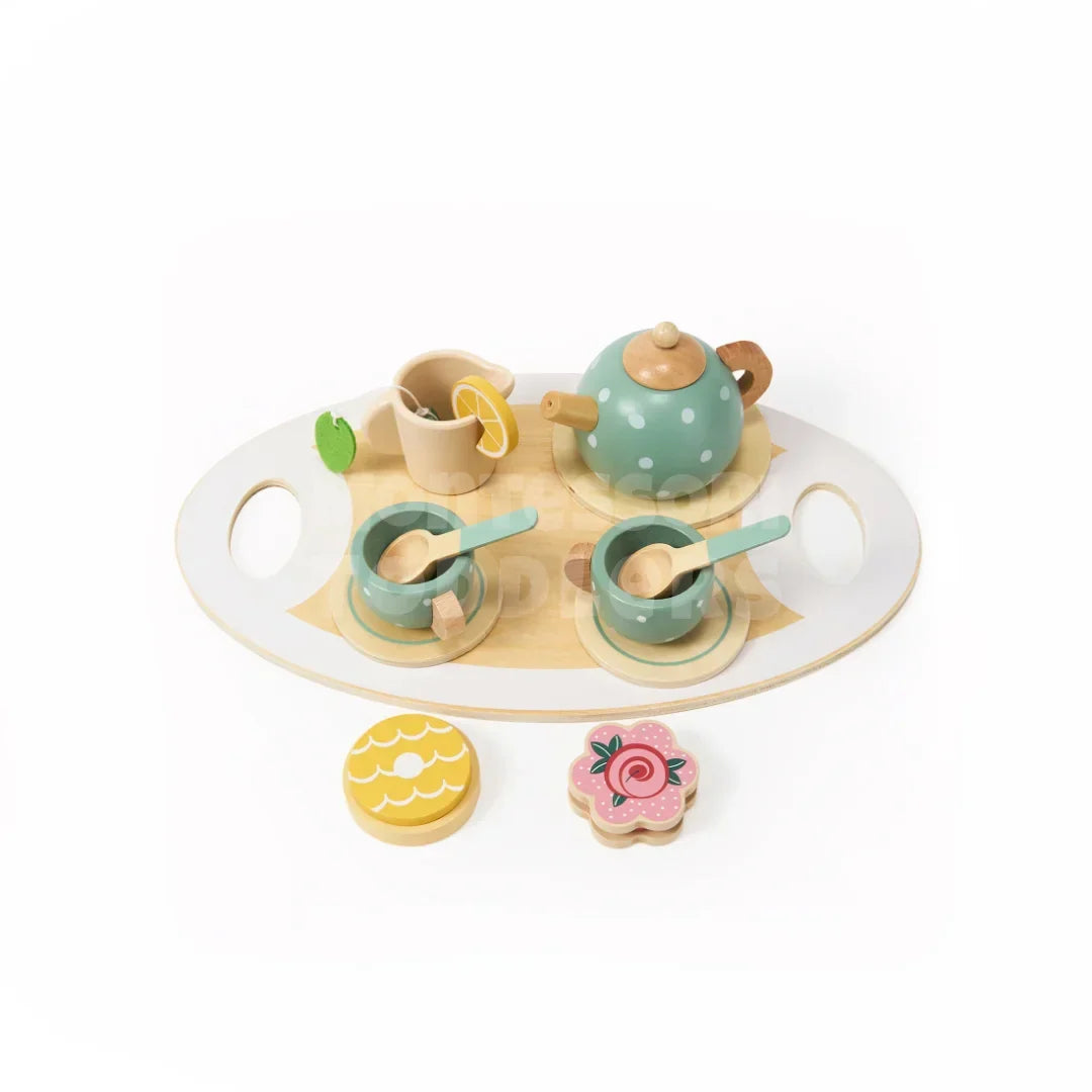 Momi Toys Wooden Afternoon Tea Set