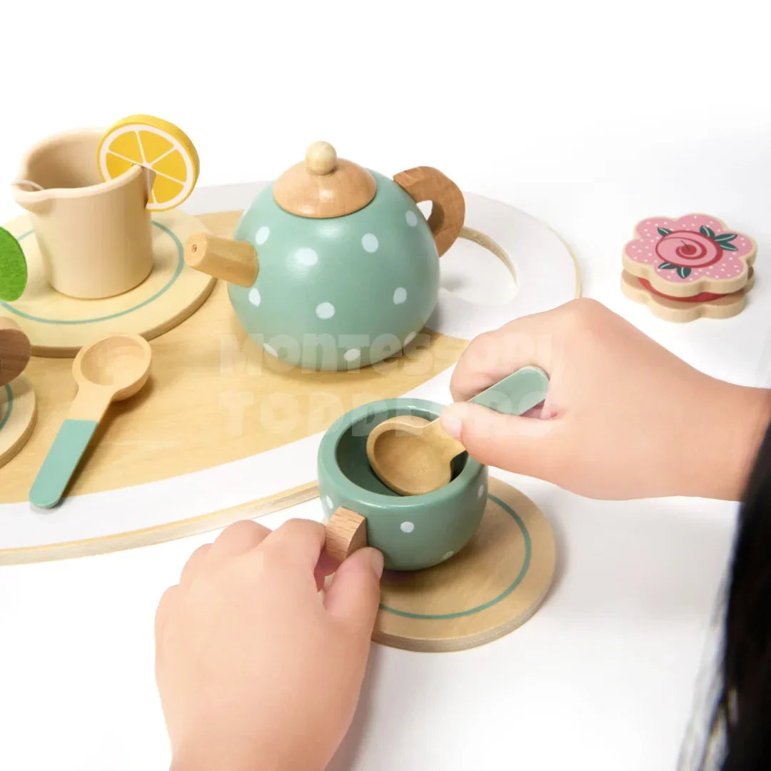 Momi Toys Wooden Afternoon Tea Set