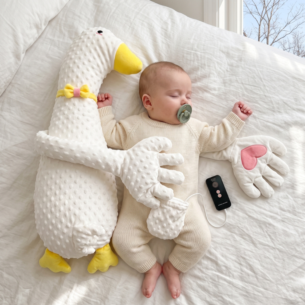 Momi Toys Duck Plush Toy, Weighted Soothing Stuffed Animal