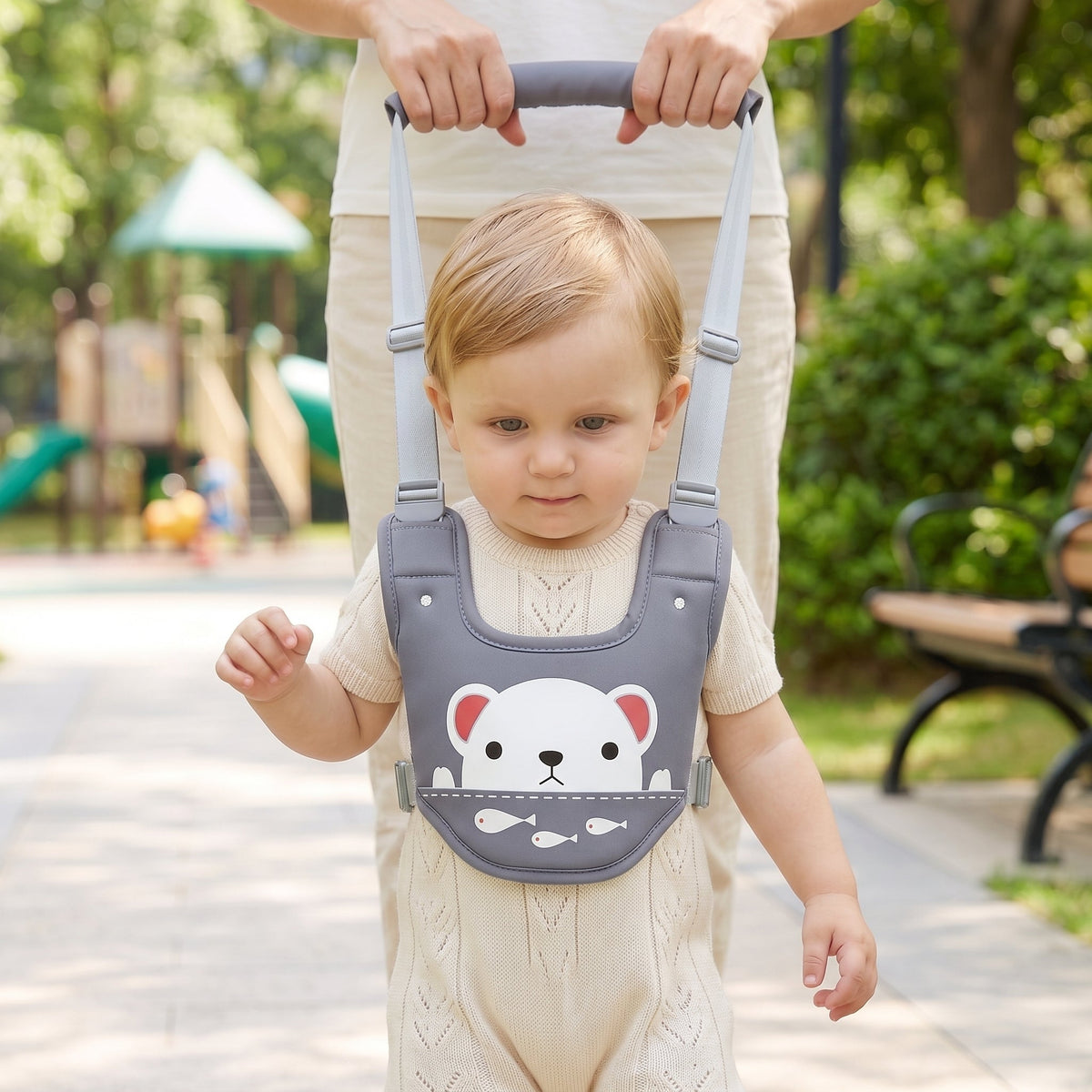 Momi Toys Walking Harness Belt, Baby Walker Support Leash