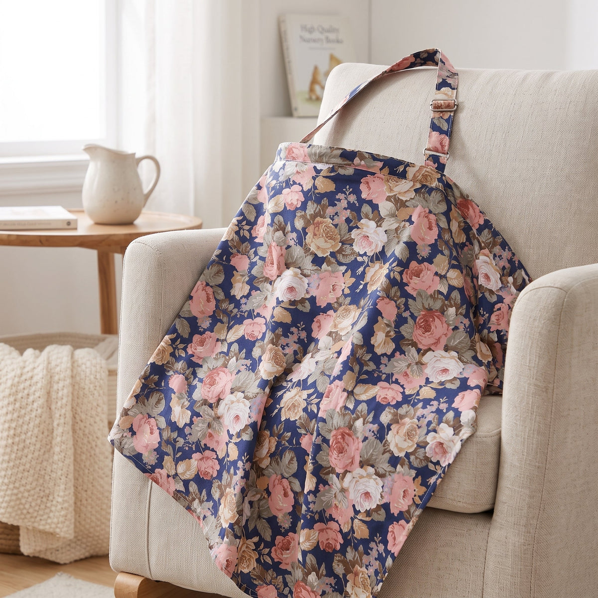 Momi Toys Nursing Cover Poncho, Cotton Breastfeeding Cover