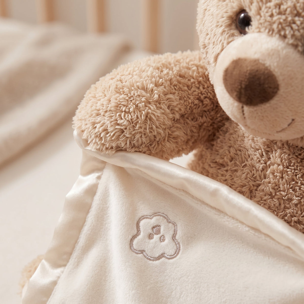 Momi Toys Peekaboo Bear, Singing Musical Baby Plush Toy
