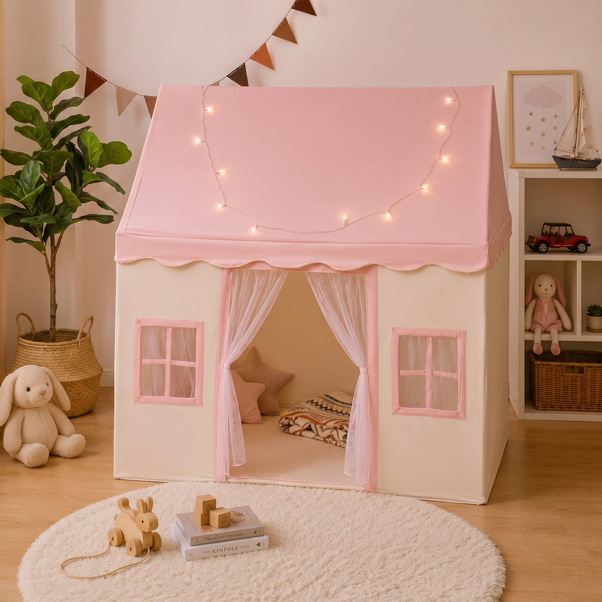 Momi Toys Cotton Play Tent, Kids Teepee Indoor Playhouse