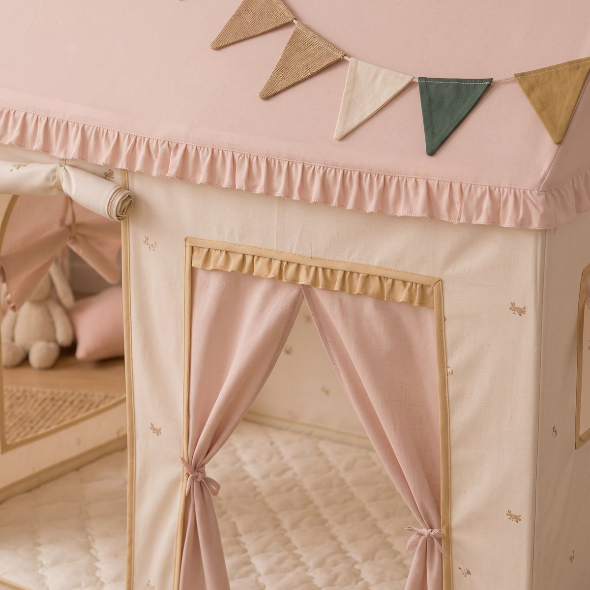 Momi Toys Cotton Play Tent, Kids Teepee Indoor Playhouse