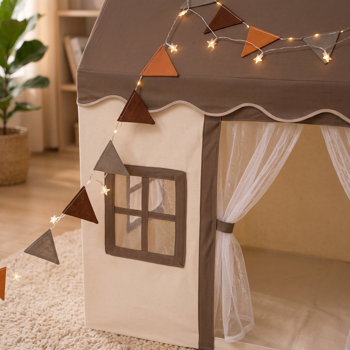 Momi Toys Cotton Play Tent, Kids Teepee Indoor Playhouse