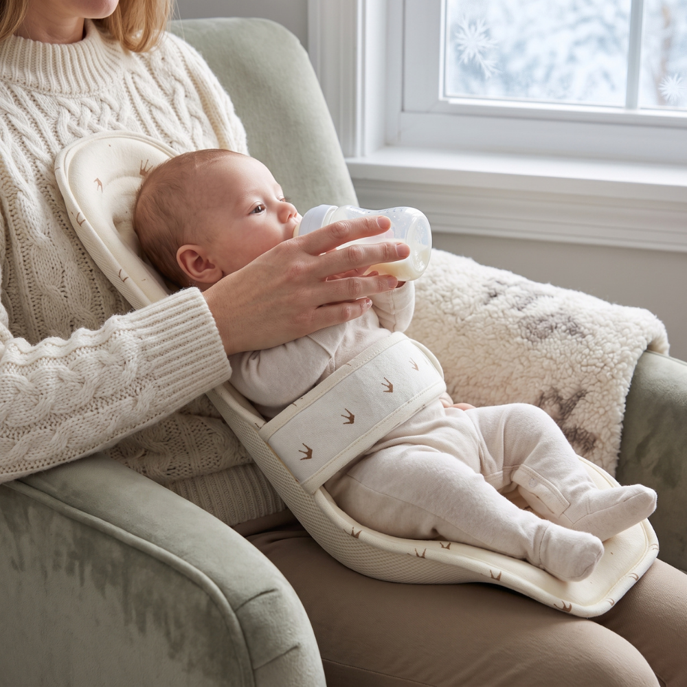 Momi Toys Inclined Nursing Pillow, Breastfeeding Support Cushion