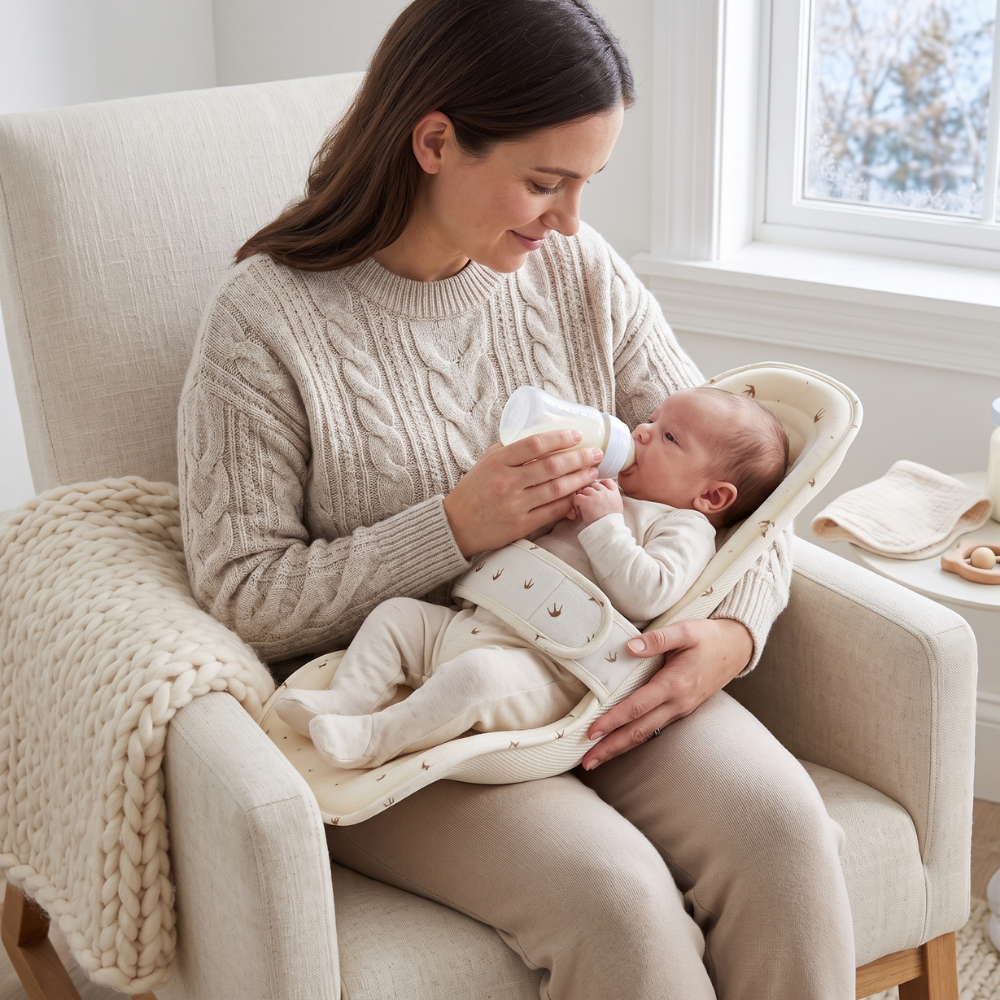 Momi Toys Inclined Nursing Pillow, Breastfeeding Support Cushion