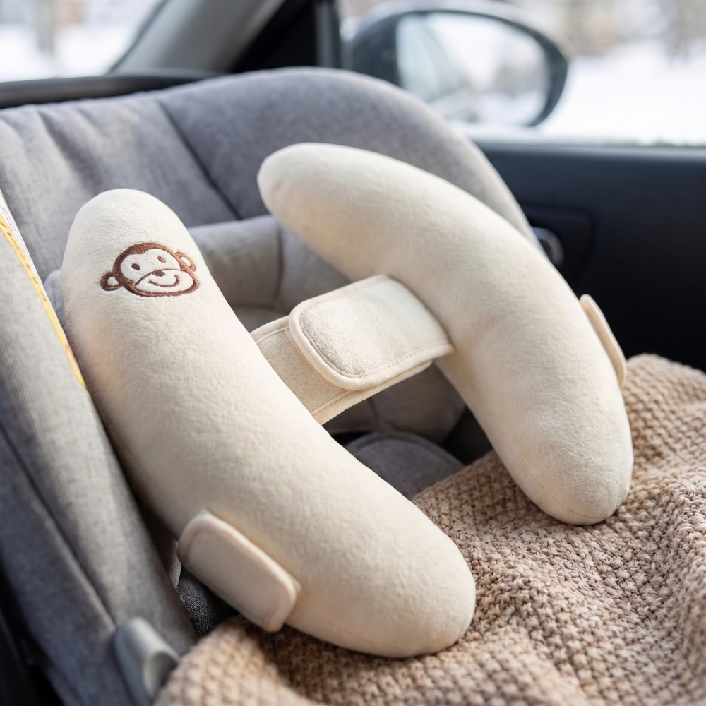 Momi Toys Baby Head Support Pillow, Car Seat Neck Cushion