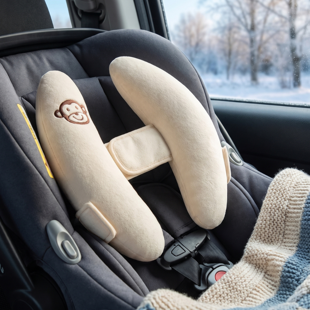Momi Toys Baby Head Support Pillow, Car Seat Neck Cushion