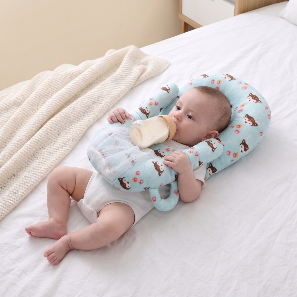 Momi Toys Baby Feeding Pillow, Bottle Holder Nursing Pillow