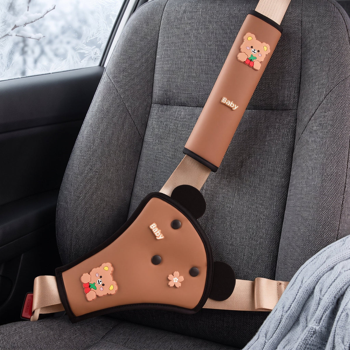 Momi Toys Seat Belt Cover, Plush Car Seat Strap Cushion