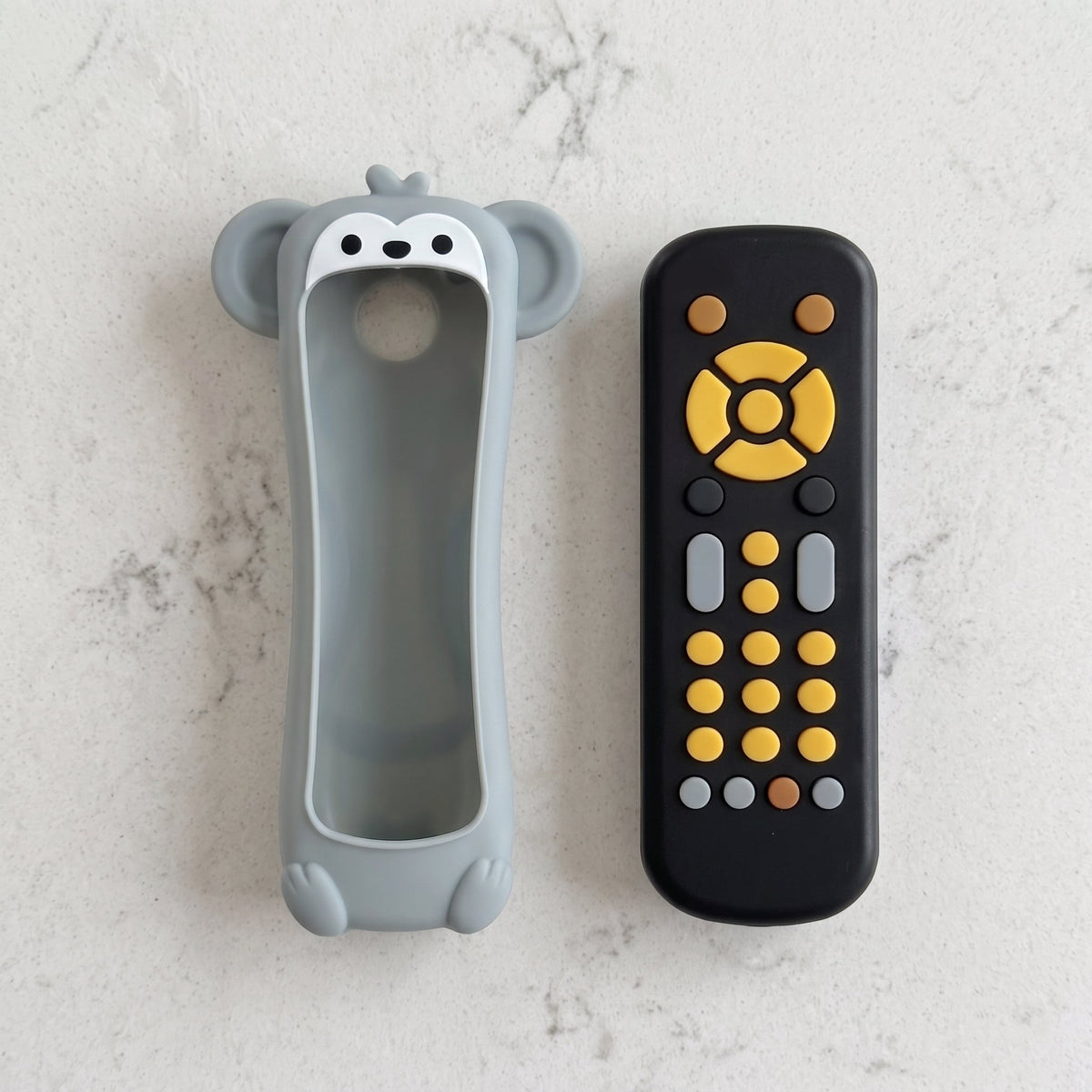 Momi Toys Baby Phone Toy with Silicone Teether Cover, Lights & Music