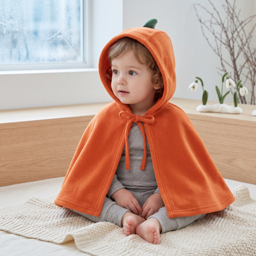 Momi Toys Halloween Kids Cape, Hooded Fleece Costume Poncho