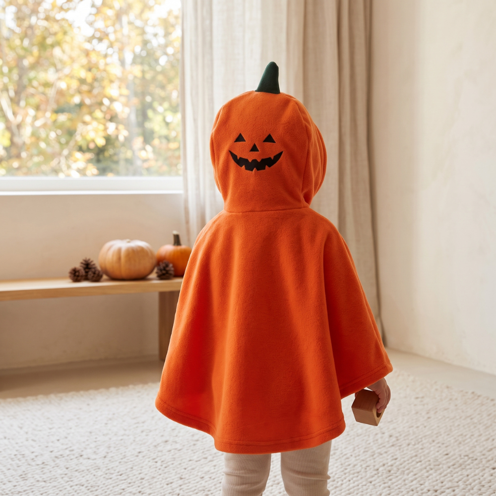 Momi Toys Halloween Kids Cape, Hooded Fleece Costume Poncho