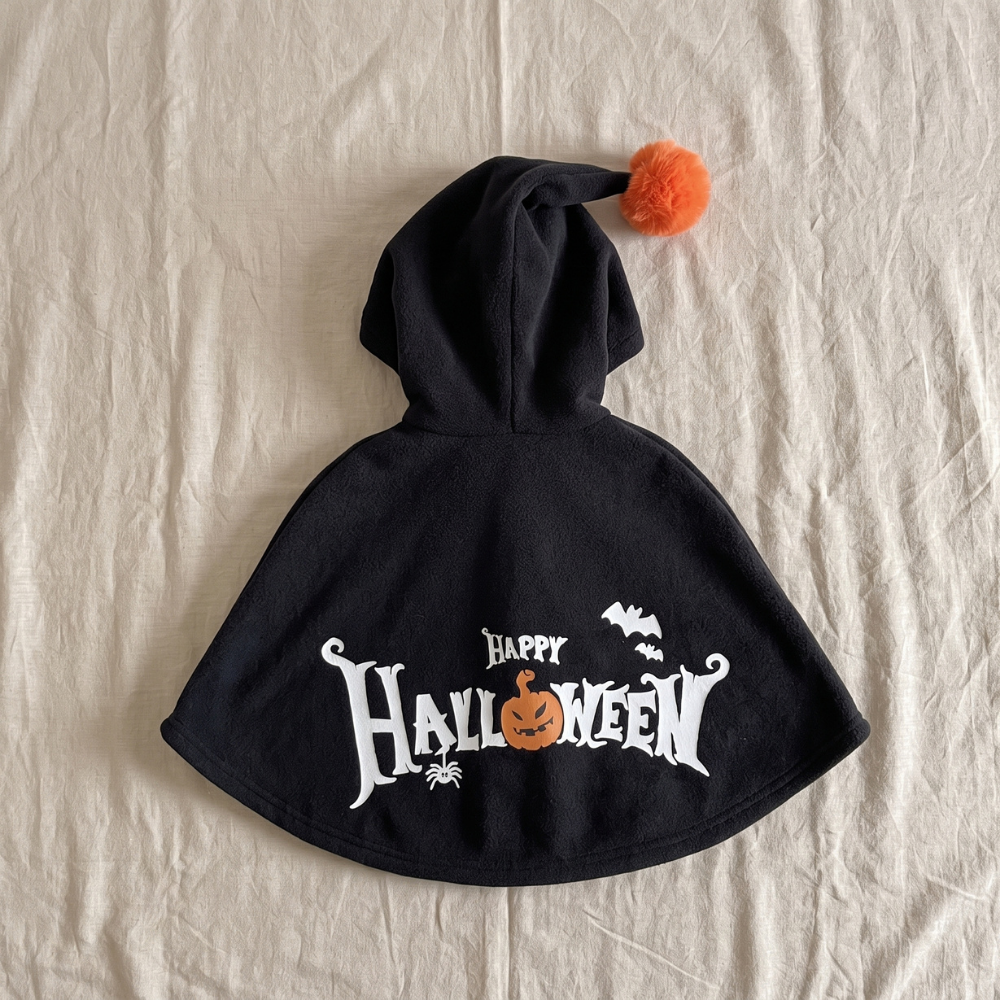 Momi Toys Halloween Kids Cape, Hooded Fleece Costume Poncho