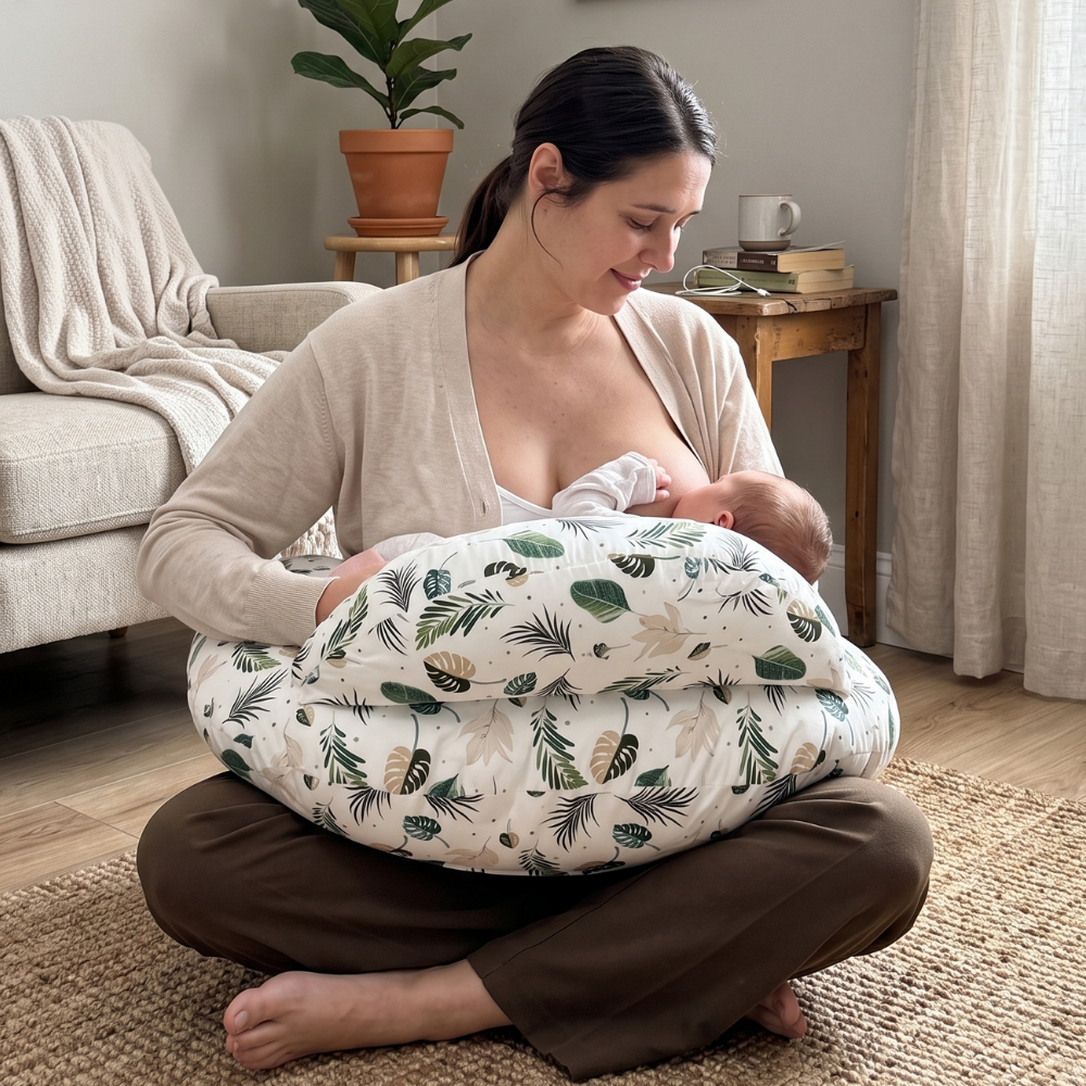 Momi Toys Cradle Nursing Pillow, Breastfeeding Support Cushion