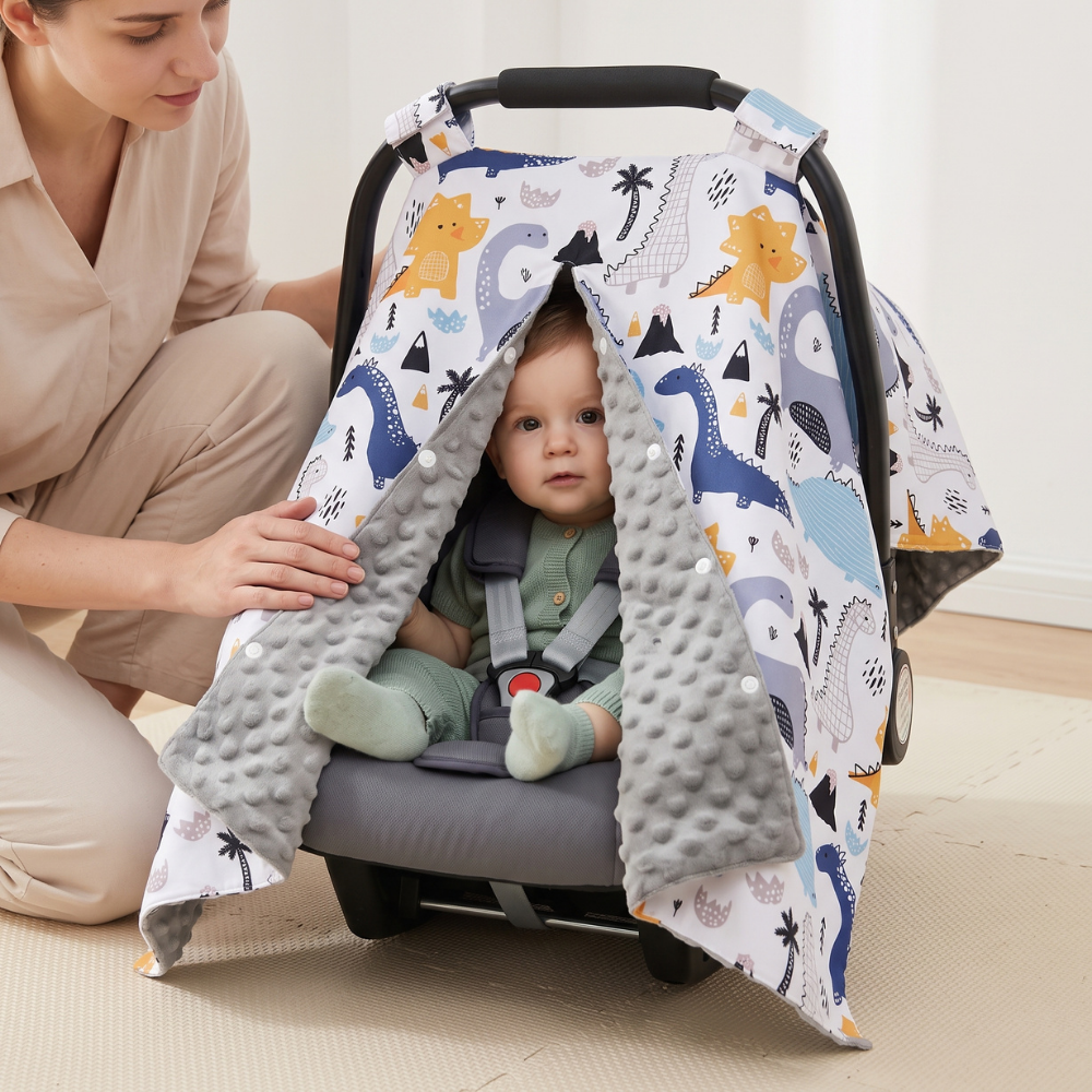 Momi Toys Nursing Cover, Baby Car Seat Cover Canopy