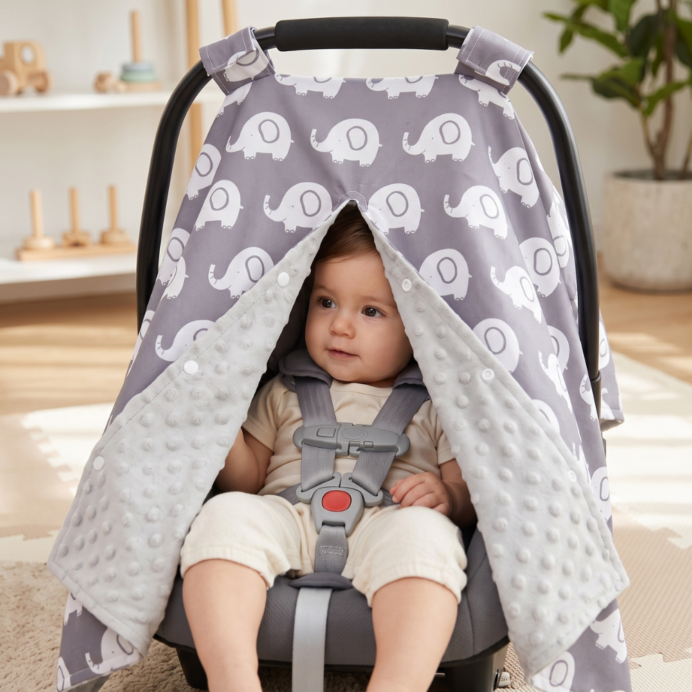 Momi Toys Nursing Cover, Baby Car Seat Cover Canopy