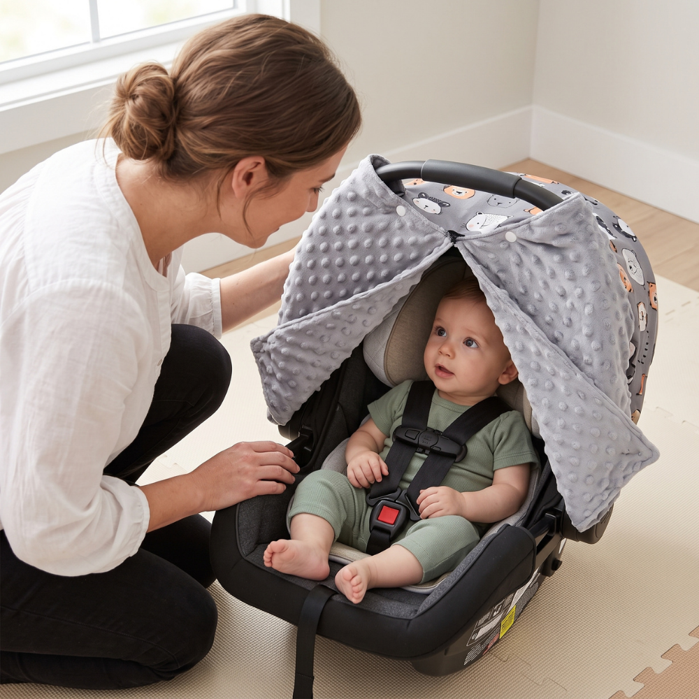 Momi Toys Nursing Cover, Baby Car Seat Cover Canopy