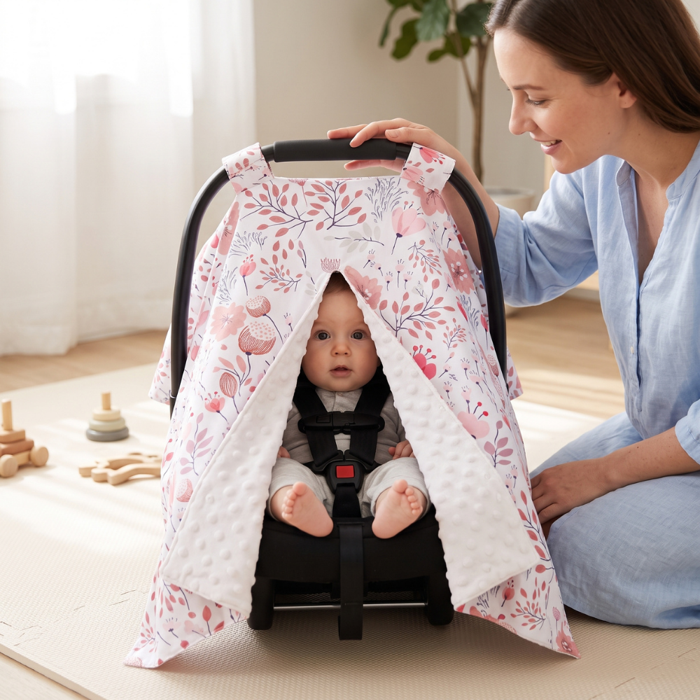 Momi Toys Nursing Cover, Baby Car Seat Cover Canopy