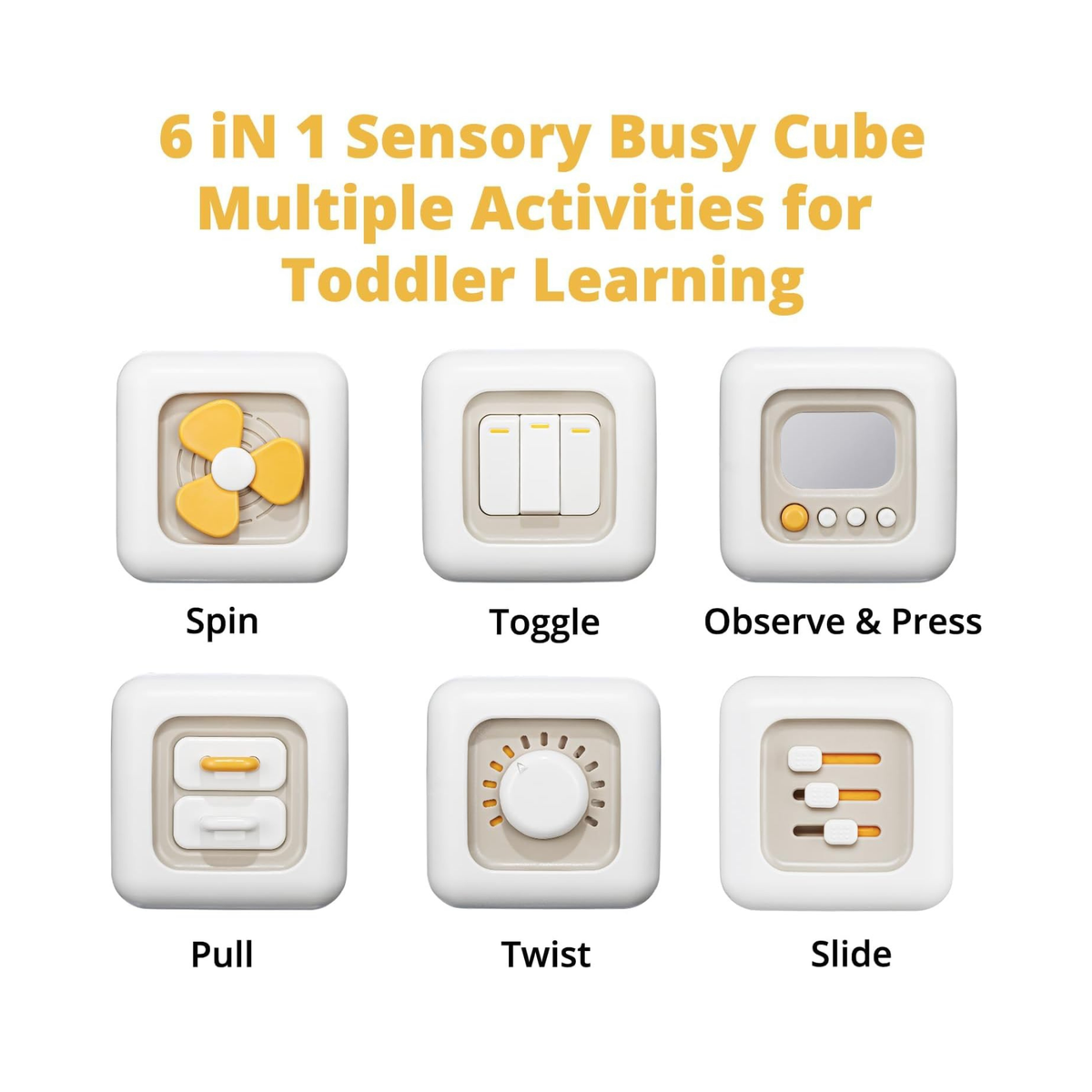 Momi Toys 6-in-1 Activity Cube