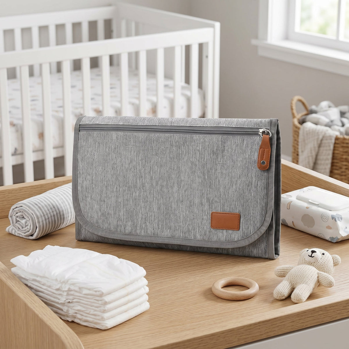 Momi Toys Portable Changing Pad, Waterproof Diaper Changing Mat