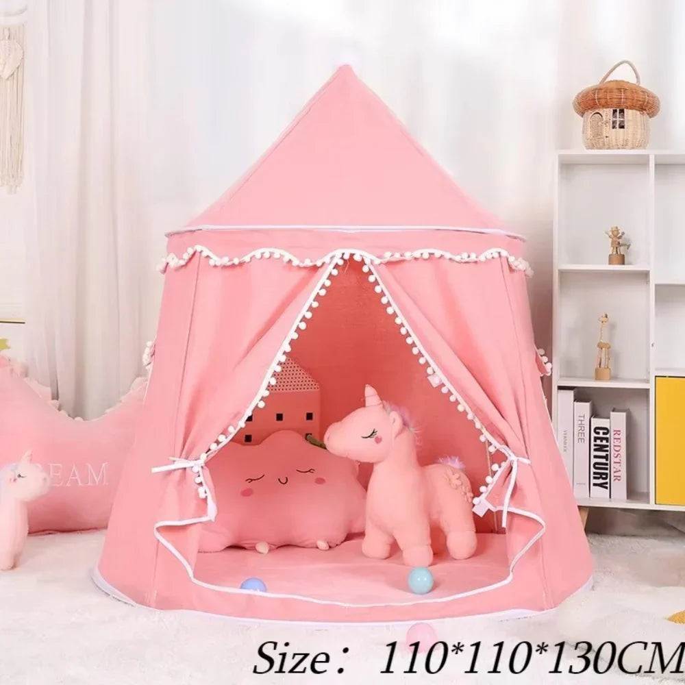 Momi Toys Canvas Play Tent, Kids Teepee Tent Playhouse
