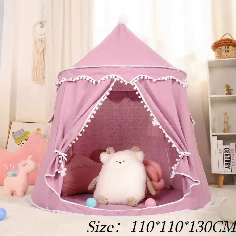 Momi Toys Canvas Play Tent, Kids Teepee Tent Playhouse