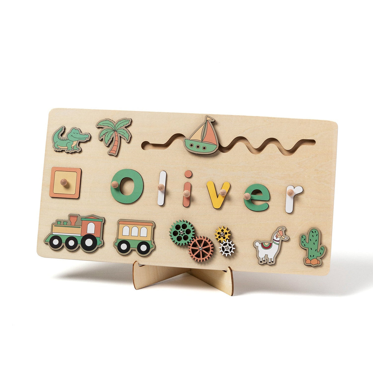Momi Toys Personalized Wooden Name Puzzle