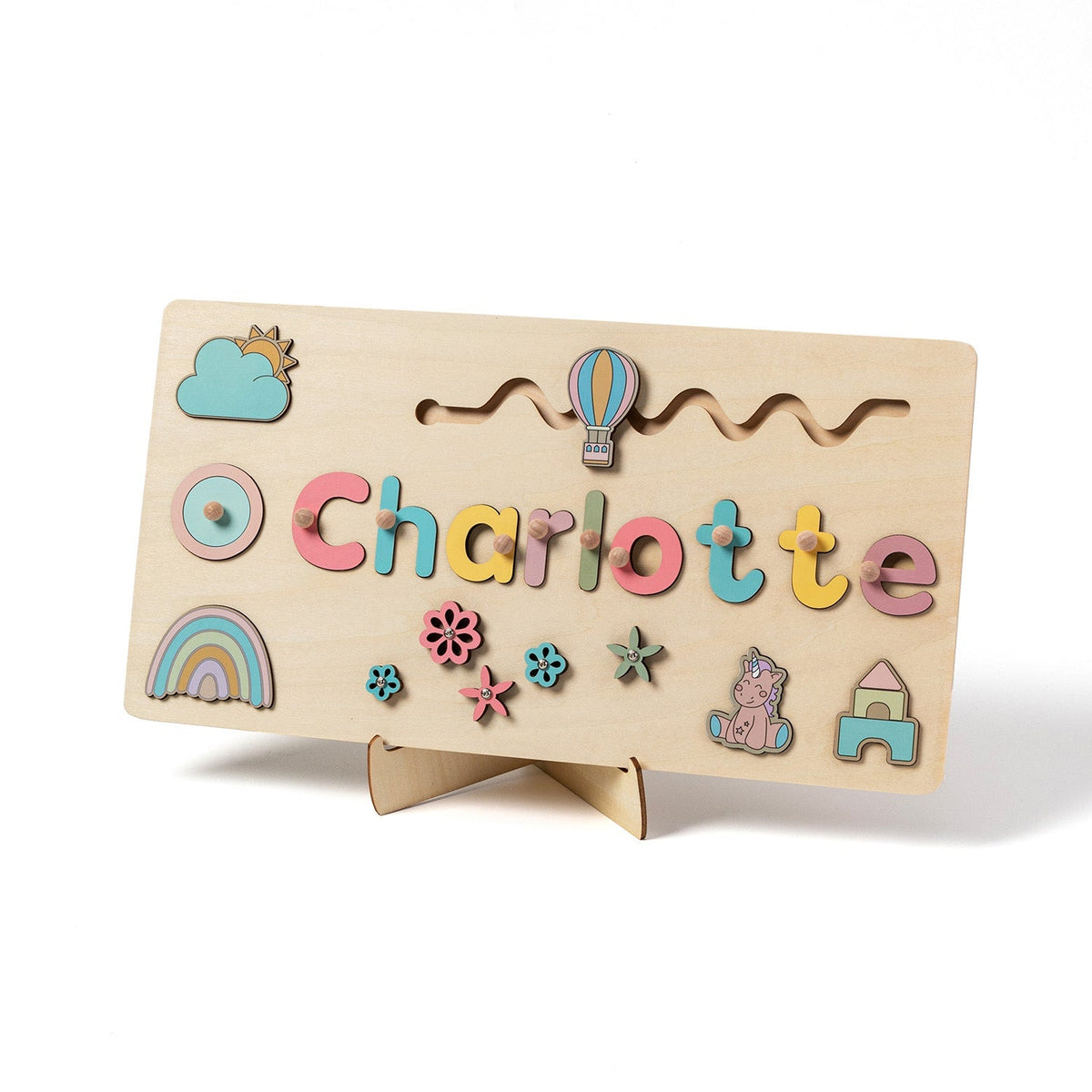 Momi Toys Personalized Wooden Name Puzzle