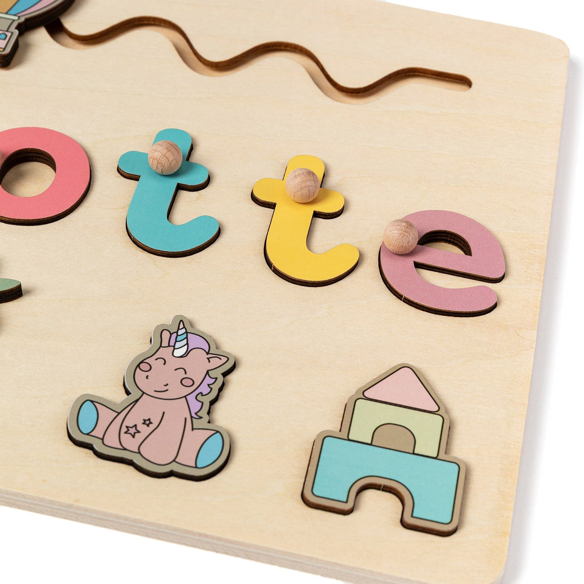 Momi Toys Personalized Wooden Name Puzzle