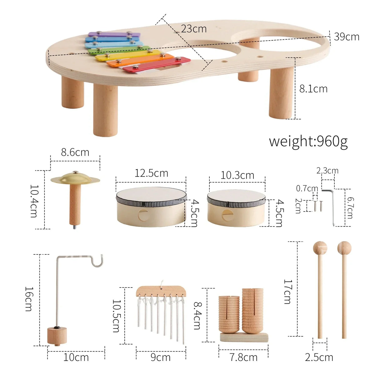 Momi Toys Wooden Music Set
