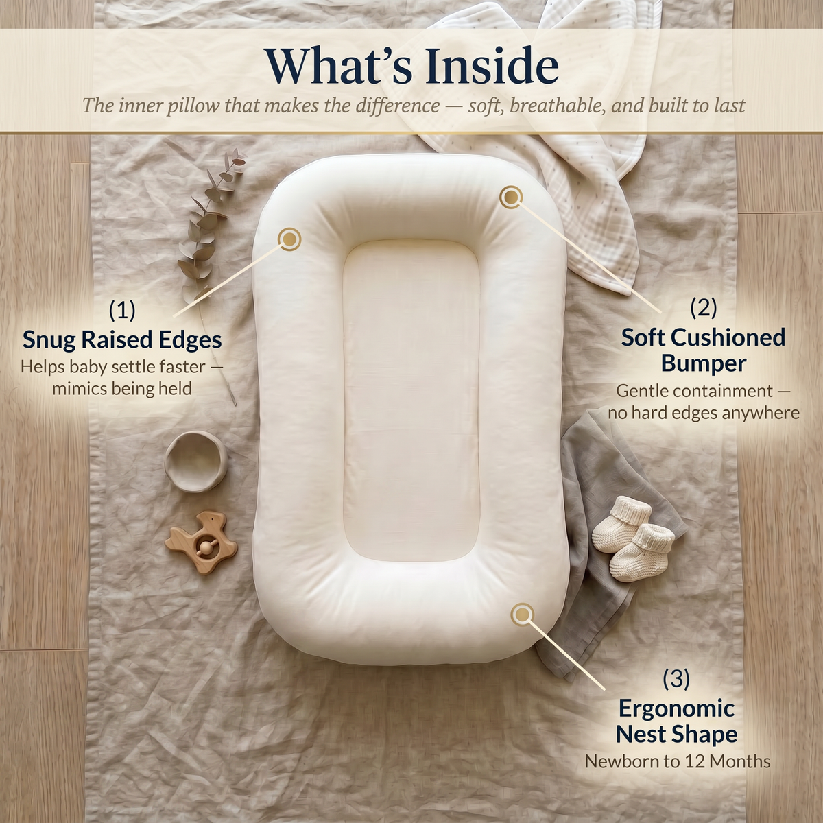 Momi Toys Baby Lounger Nest
