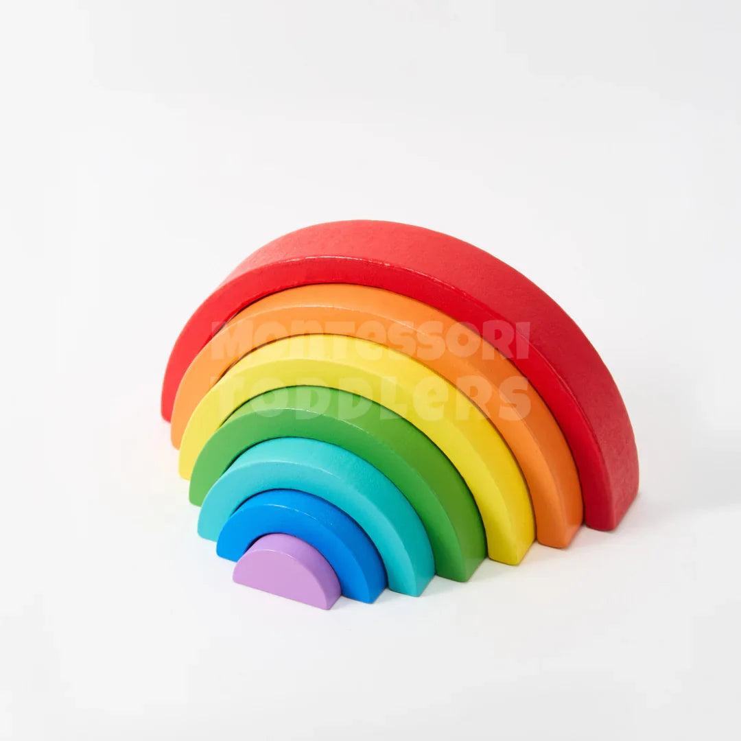 Momi Toys Wooden Rainbow Stacking Toy