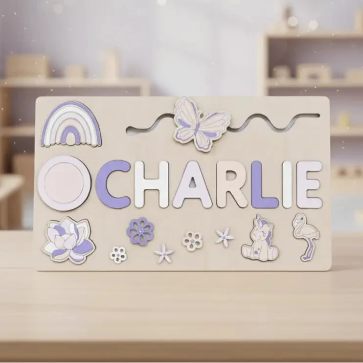 Momi Toys Personalized Wooden Name Puzzle