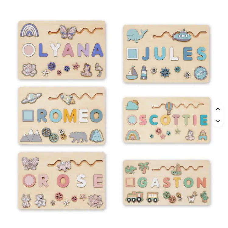 Momi Toys Personalized Wooden Name Puzzle