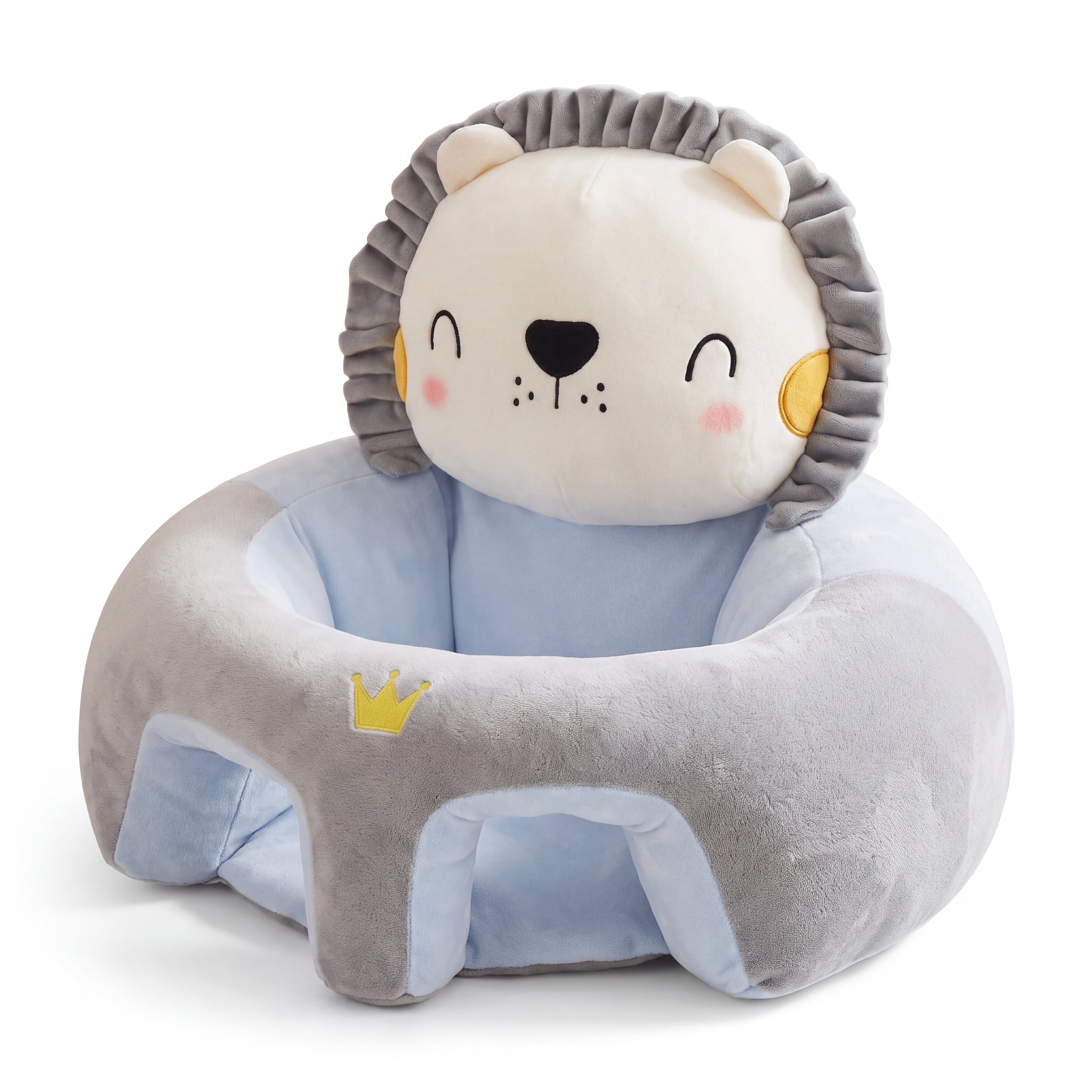 Baby Sitting Support Seat — Soft Plush Floor Seat for Learning to Sit